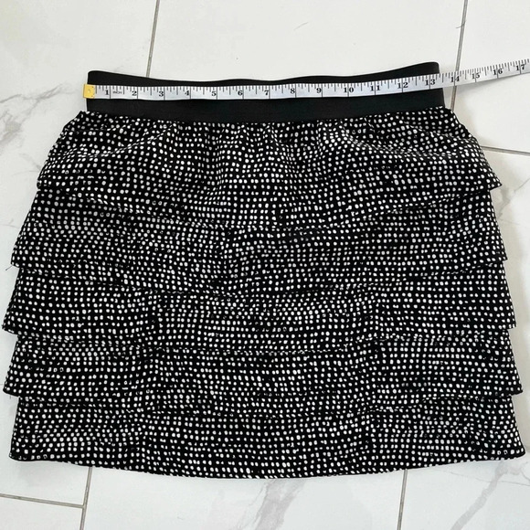 Central Park West/ Black and white polka dot/ Layered mini skirt/ Size US XS - Picture 7 of 8